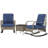 Balcony Furniture Set,3 Piece Wicker Patio Furniture Set-1156396902