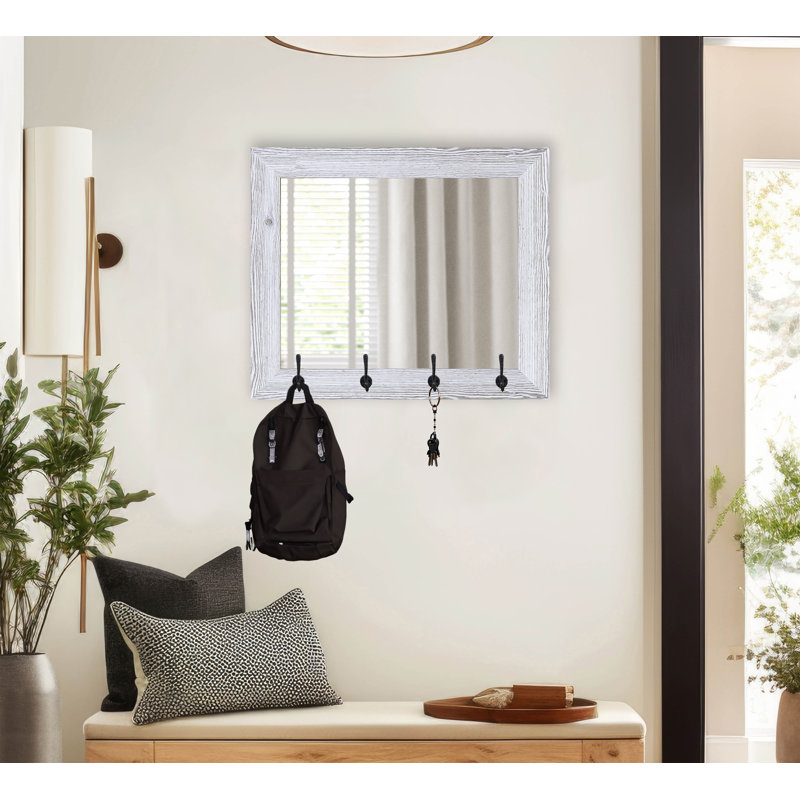 Bonieta Engineered Wood Flat Wall Mirror