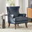 Aviles  29.2" W Vegan Leather Wingback Armchair-1762382809