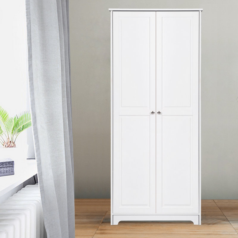 Armoire de rangement à cinq niveaux Soheila, Blanc