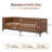 91'' Chenille Velvet Living Room Sofa-221011651