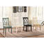 Finition de 2 chaises d'appoint, décor de salle à manger, dossier, placage de pin, 2 chaises décontractées transitionnelles, transitionnel, hauteur 10,75 po-820656108