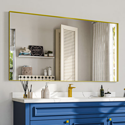 Miroir rectangulaire de salle de bain mural