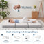 Matelas pliable en trois de 10 cm (4 po) en mousse à mémoire de forme, format standard, mi-ferme-228789835