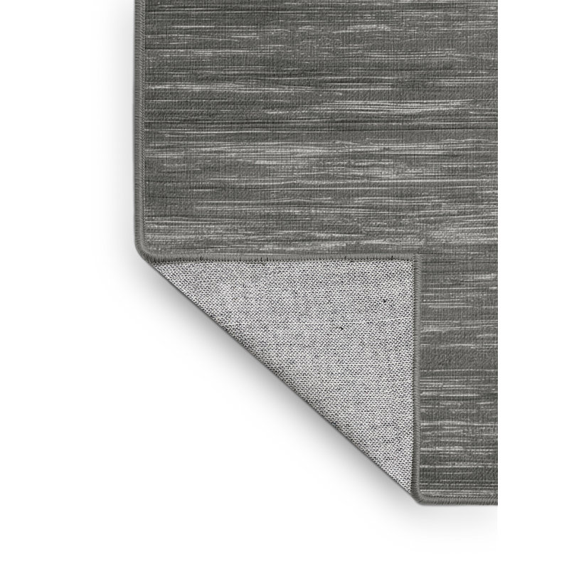 Machine Washable Solid Gray Area Rug, Square 7'