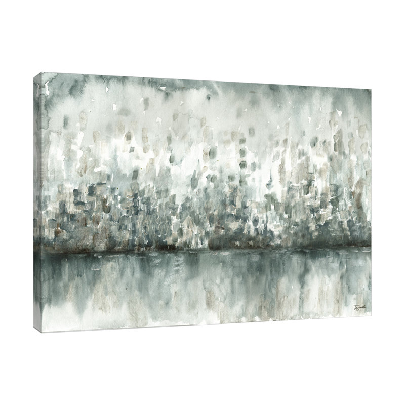 «Lakeside Abstract», toile tendue par Winston Porter, H 30 po x l 40 po x P 1,5 po