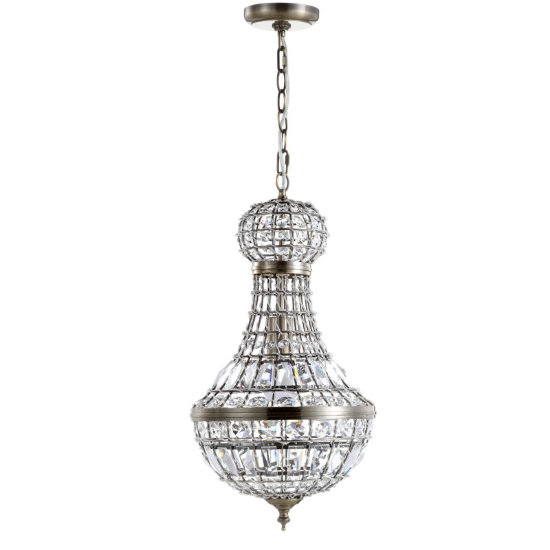 Lustre empire à 1 lumière Valery, 18,5" H x 10" L x 10" P