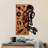 Elegant Decorative Wooden Wall Accessory, Walnut & Black, 16.5 x 22.8 x 1.2 inches | 50% Real Wood (1.2 in Thick) & 50% Metal (0.6 in Thick) | Unique Design, Adds Character to Any Space, Lightweight - 6.2 lbs