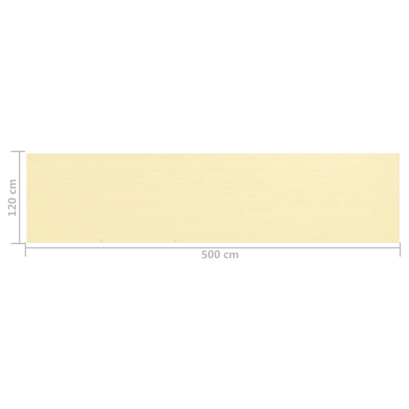 Chauvigny Terracotta Plastic Yard/Privacy Fence, Beige