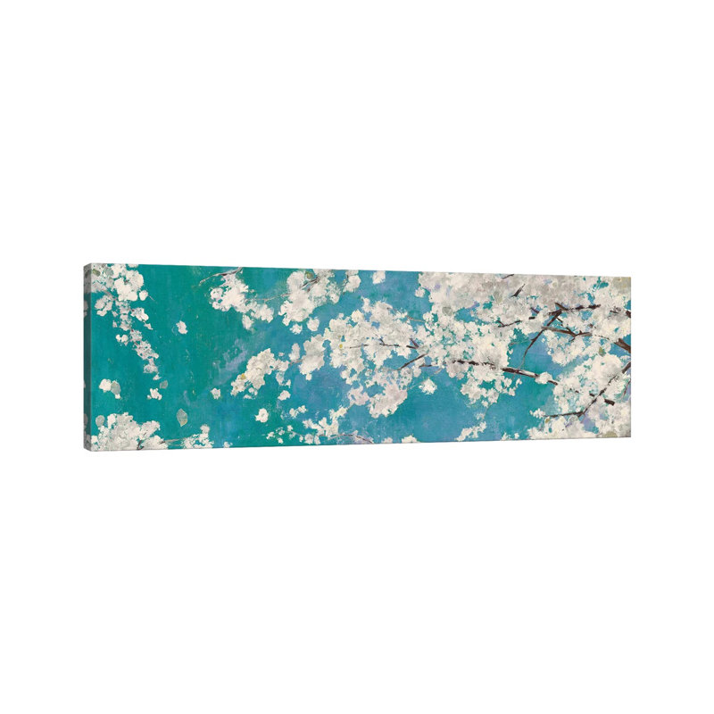 Osaka Blue I by Asia Jensen - Wrapped Canvas Panoramic Print, 30.48 cm H x 91.44 cm W x 1.91 cm D