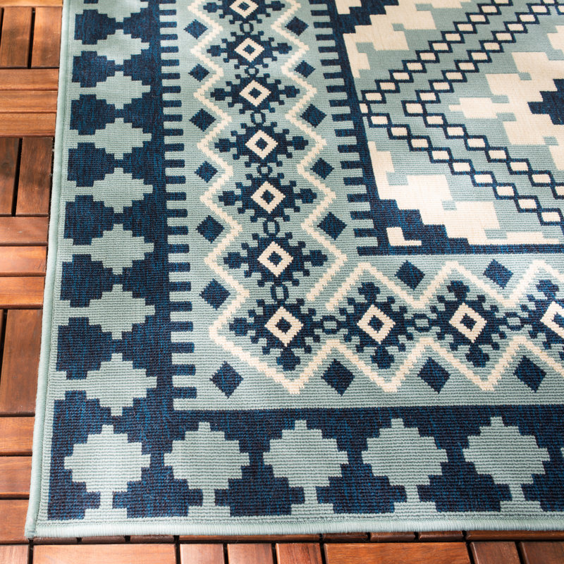 Tapis d'intérieur / extérieur Northpoint Veranda Performance Southwestern, Rectangle 2 pi 7 po x 5 pi