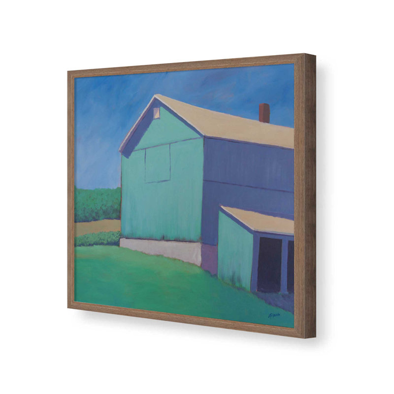 Rustic Teal by Carol Young Art Print, Impression sur cadre ouvert sans papier mat, Brun, H 12 po x l 12 po