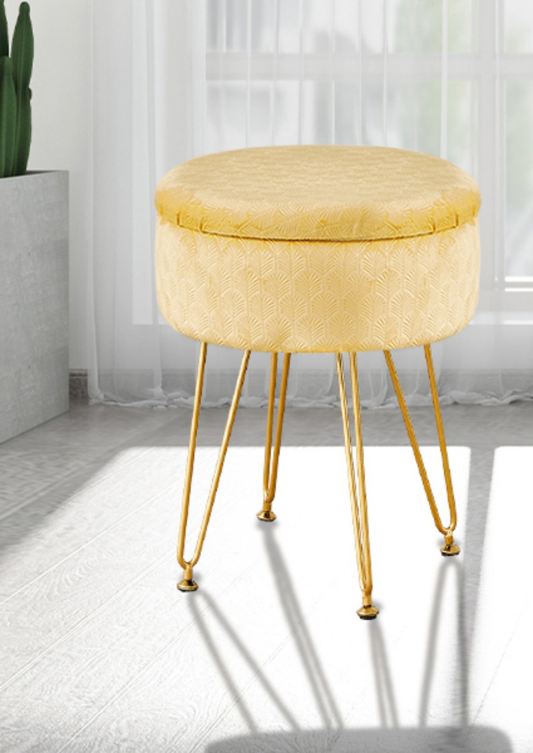 Unfinished discount vanity stool