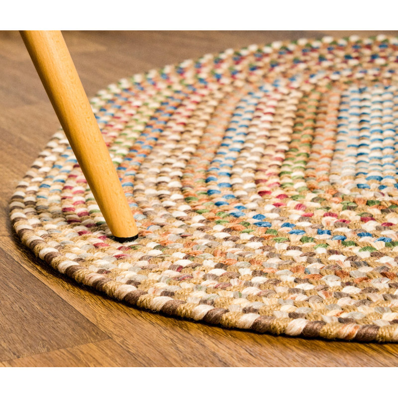 Tapis tressé beige/naturel straw Inbal, Ovale 2 pi x 3 pi