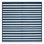 Machine Washable Horizontal Stripes Blue Area Rug