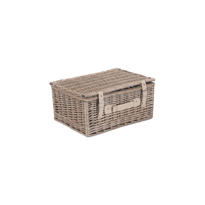 Wicker Hamper Basket, 19cm H x 41cm W x 30cm D