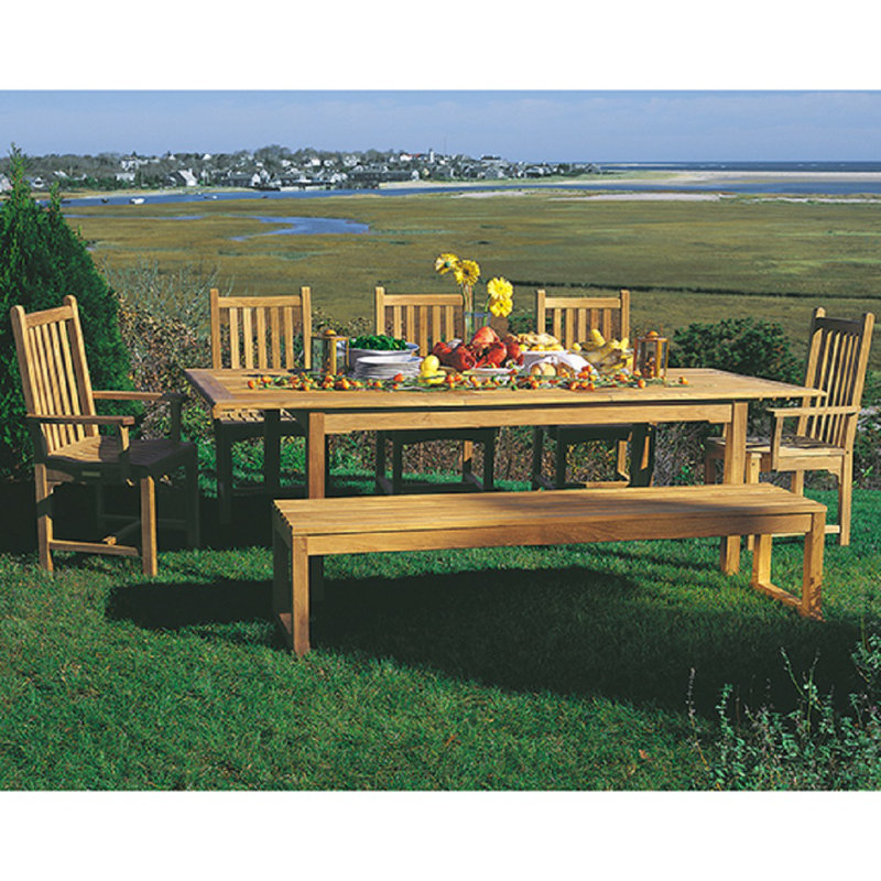 Classic Outdoor Dining Side Chair, Ash