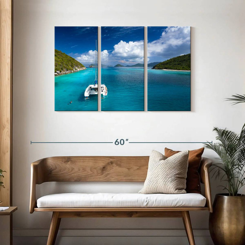 Mehar Lovango Cay Catamaran, 28" H x 45" W