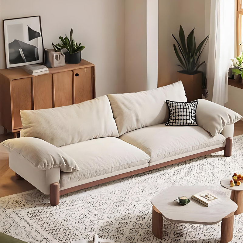 Canapé droit 94,49 po Mid-Century, H 33,86 po x l 94,49 po x P 33,46 po
