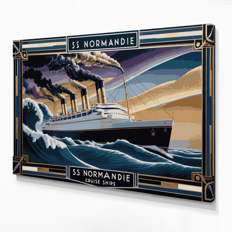Art rétro sur toile, H 16 po x l 20 po