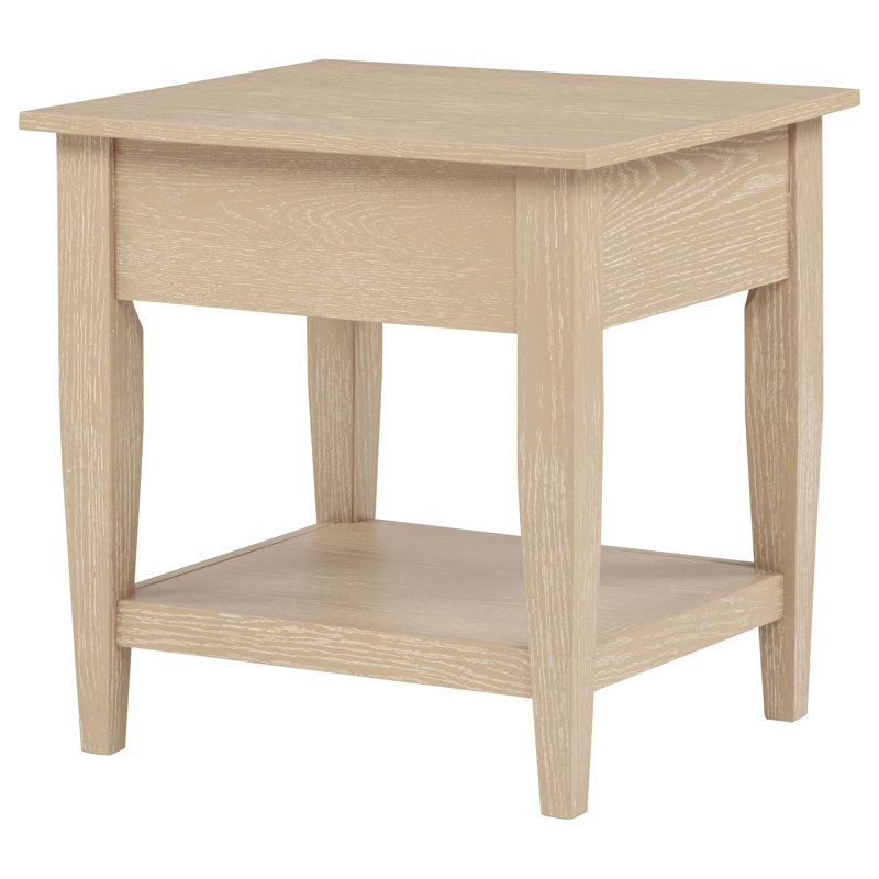 Table de bout d'appoint en bois Welbie, Blond