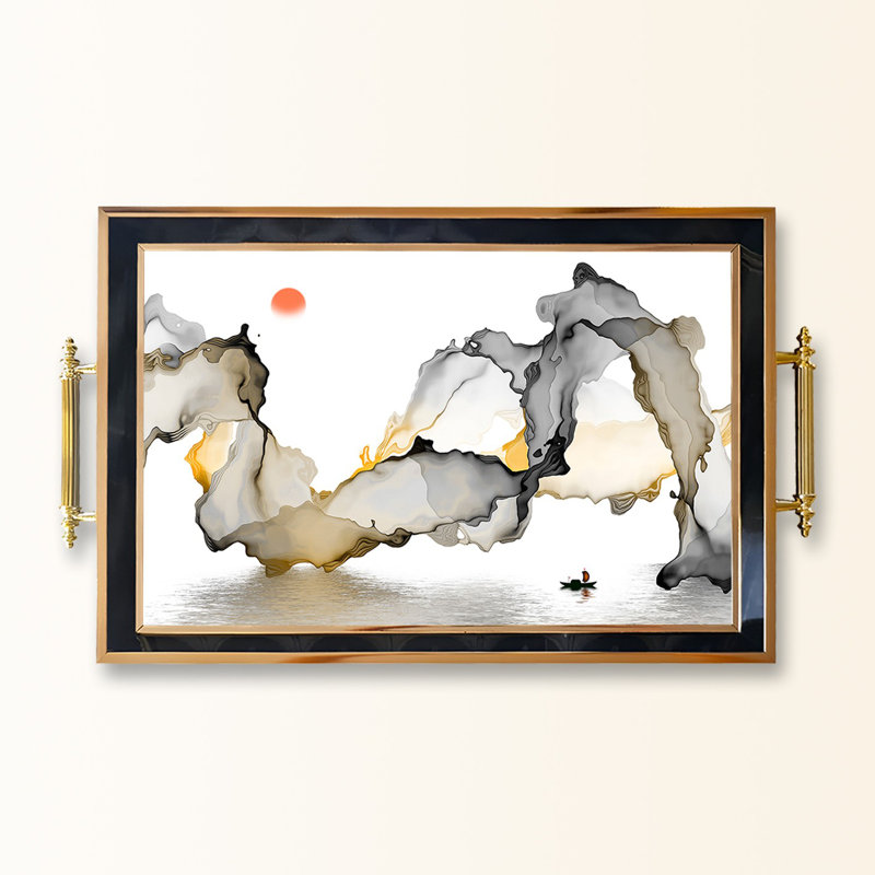 Élégant plateau en verre de 19,7 po x 11,4 po x 1,4 po | Fabrication 100% verre durable | Facile à nettoyer avec un chiffon humide | Idéal pour le service, la présentation décorative et l'organisation | Ajout élégant à la décoration intérieure