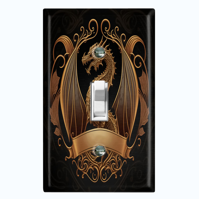 Plaque murale Dragon Crest 1-Gang