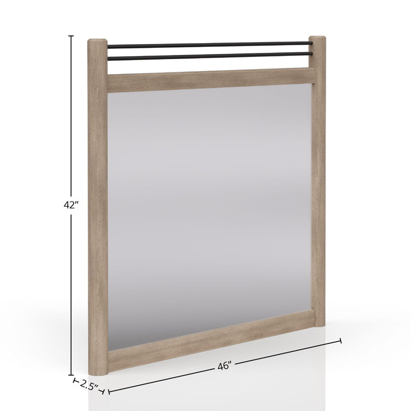 Shenee Heights Rectangle Dresser Mirror