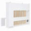 Lit escamotable double avec bureau et armoires en rotin, lit mural peu encombrant pour le bureau à domicile-902056704