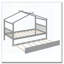 Lit en bois avec lit gigogne simple-370702194
