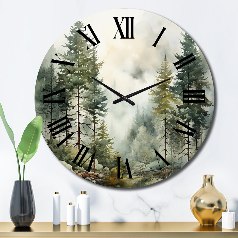 Dyani - Landscapes Wall Clock, Large