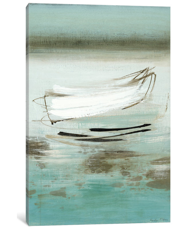 « canoë », reproduction d’art sur toile, H 26 po x l 18 po x P 1,5 po