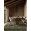 Tapis vert / bleu touffeté Label J Ahava COM03 (13 pi x 18 pi)