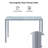 Helsea Glass Top Metal Base Dining Table-700535868