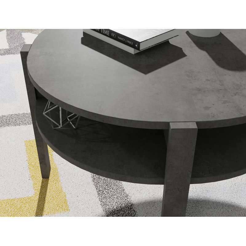 Aiofe Coffee Table with Storage, Dark Grey