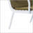 Luna Outdoor Patio PP Loveseat, White Frame With Durable Design And Comfortable Cushions For Year-Round Use-1405371064