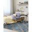 Tapis bleu tressé à la main Gleason-47758883