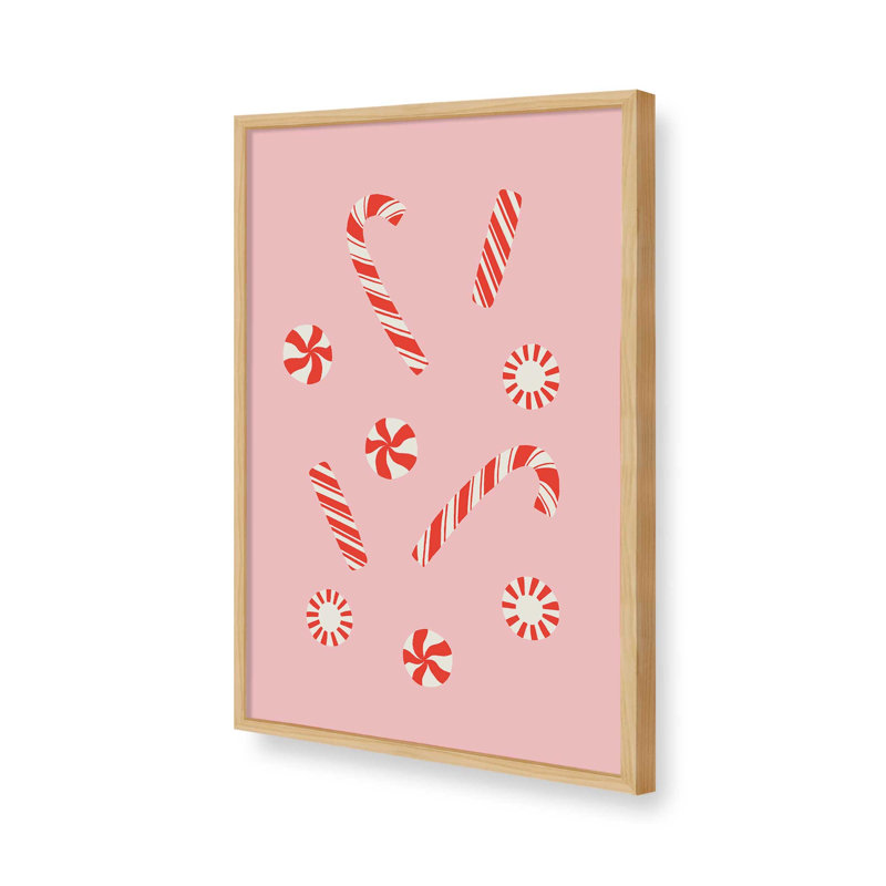 «A Peppermint Christmas By Lathe & Quill», reproduction d'art sur toile, H 24 po x l 18 po, Tanné