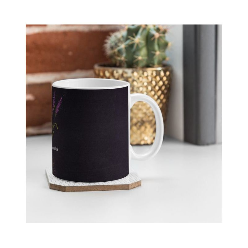 Grande tasse à café lavande