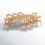 Merle 86'' Rectangular 6 - Person Outdoor Dining Set
