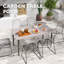 Celetha Rectangular Metal Outdoor Dining Table , 160.00cm W 90.00cm D