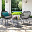 Chaise de patio avec coussins Aaronn-2023400327