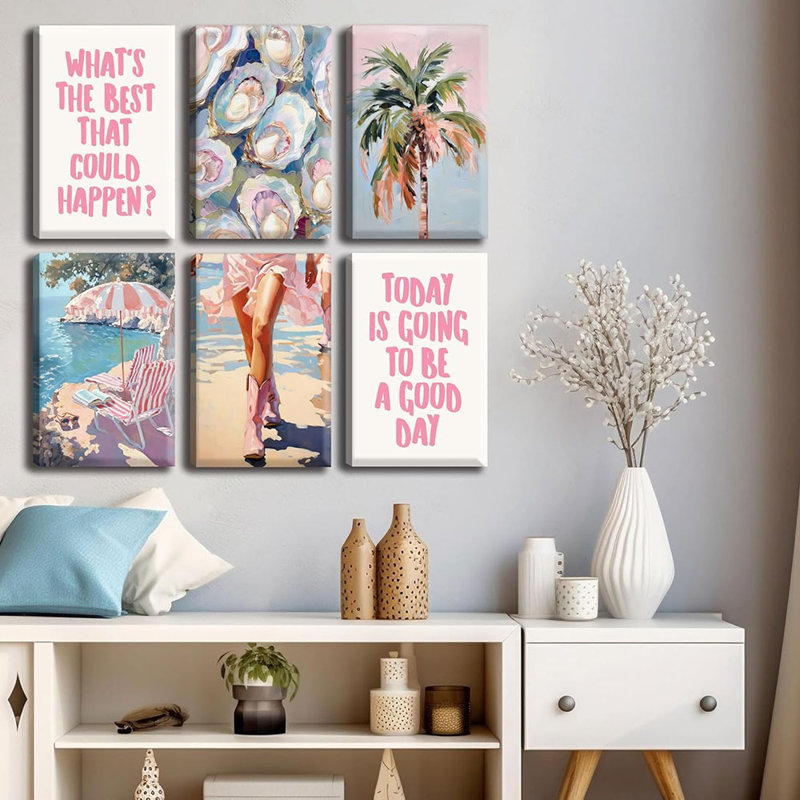 6 Piece Wrapped Canvas Print