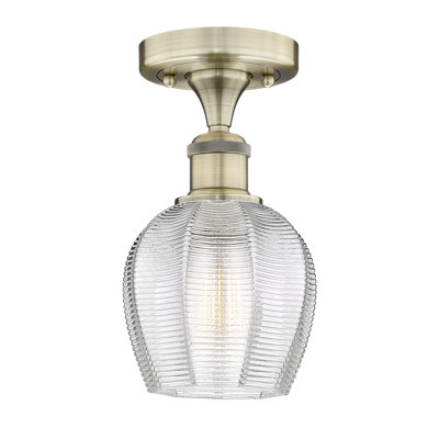 Plafonnier semi-encastré en verre Catie