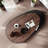 51.18"Retro Minimalist Oval Coffee Table