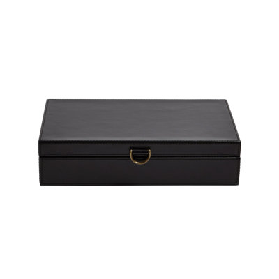 Marbled Leather D Ring Box
