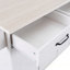 Îlot de cuisine avec armoire de rangement pour poubelle, chariot de cuisine avec abattant, support à épices, porte-serviettes et tiroir, îlot de cuisine sur roulettes avec tablette réglable,-133038142