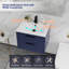 Ciarra Makowski 24" Wall Mounted Single Bathroom Vanity Set with Sink Top, Zinc Alloy Faucet, Floating Cabinet with Soft-Close Drawers-1608642655