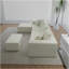 Canapé modulaire convertible convertible en microfibre