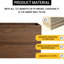Meuble-lavabo de 24 po de couleur chêne brun, glissières de tiroir à extension lisse aux 2/3, grain de bois, facile à assembler, entretien moderne, 45 poignées invisibles, tiroir à fermeture en douceur, contreplaqué, idéal pour